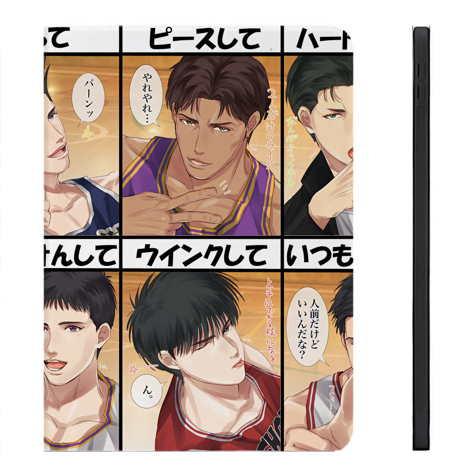 （画像用） SLAM DUNK／スラムダンク IPadケース ペンホルダー付き ブックスタイルデザイン